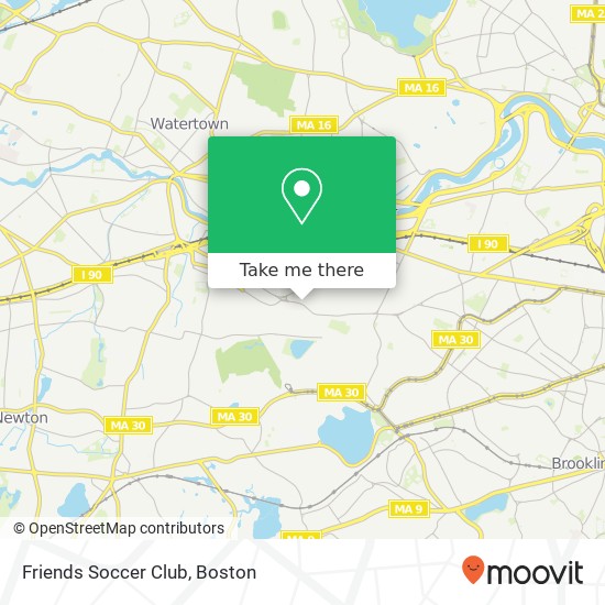 Friends Soccer Club map