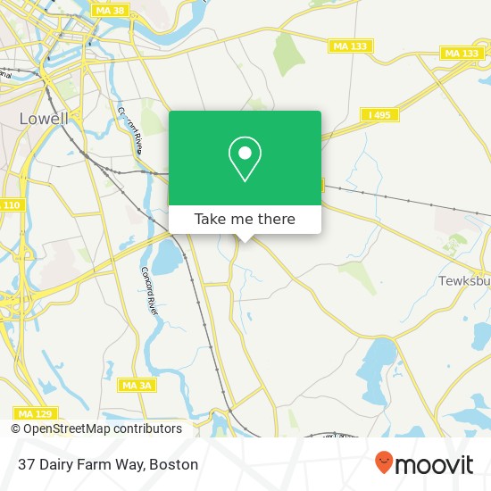 Mapa de 37 Dairy Farm Way