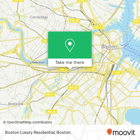 Boston Luxury Residential map