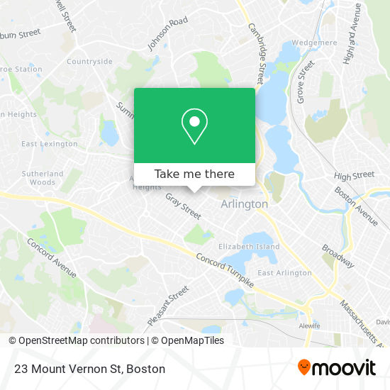 Mapa de 23 Mount Vernon St