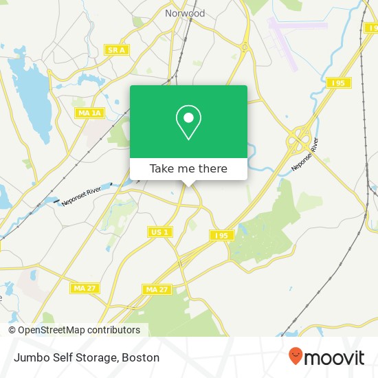 Mapa de Jumbo Self Storage