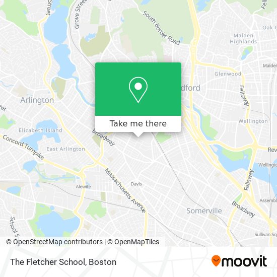 The Fletcher School map