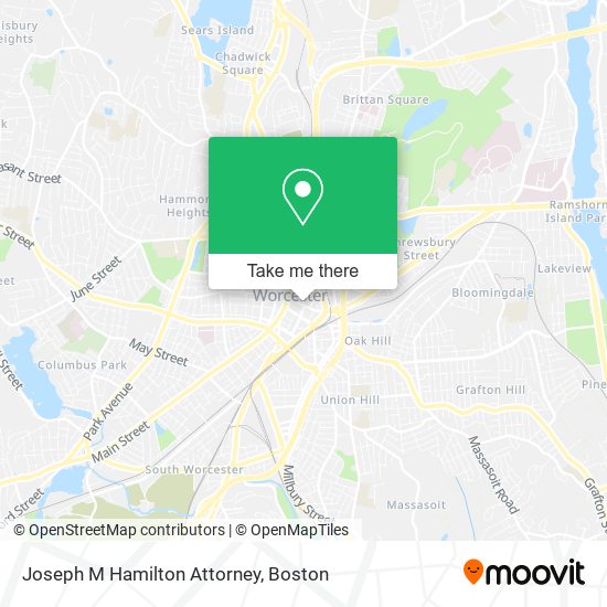 Joseph M Hamilton Attorney map