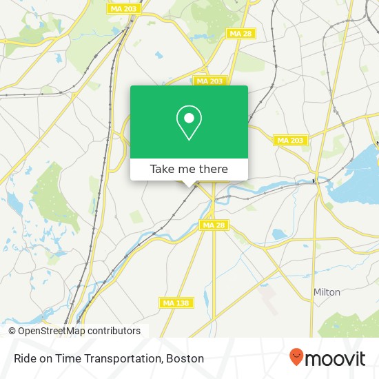 Ride on Time Transportation map