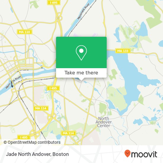 Jade North Andover map