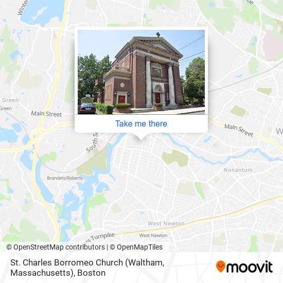 St. Charles Borromeo Church (Waltham, Massachusetts) map