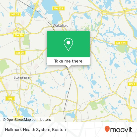Hallmark Health System map