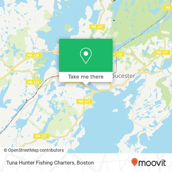 Tuna Hunter Fishing Charters map