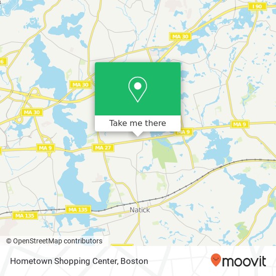 Hometown Shopping Center map