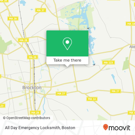 All Day Emergency Locksmith map