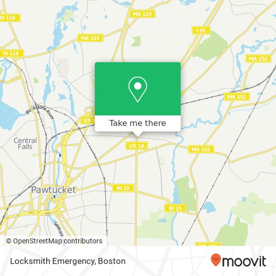 Locksmith Emergency map