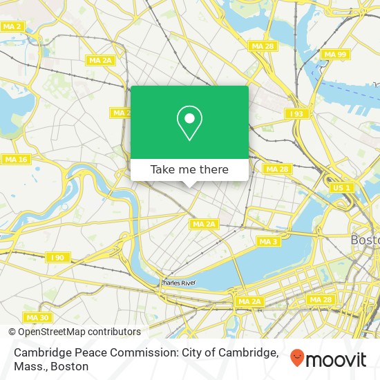 Mapa de Cambridge Peace Commission: City of Cambridge, Mass.