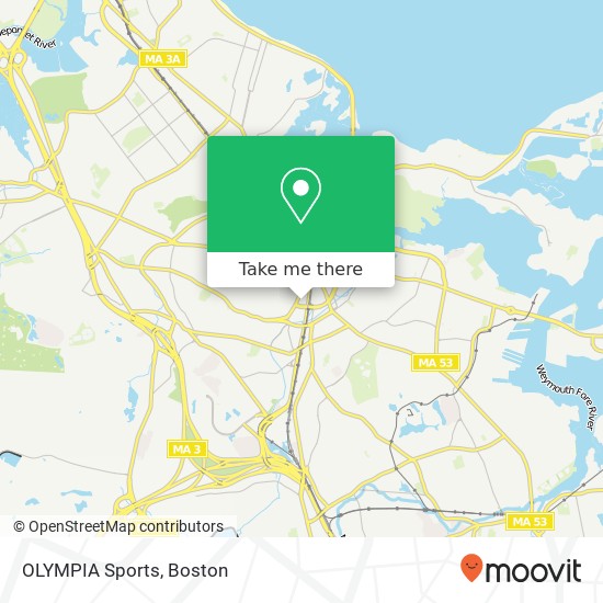 OLYMPIA Sports map