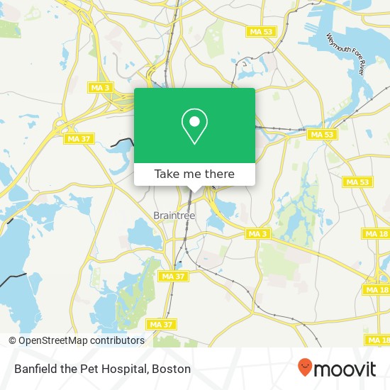 Mapa de Banfield the Pet Hospital