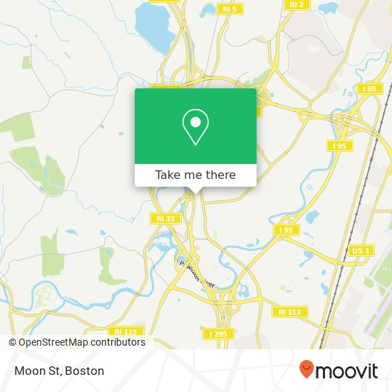 Moon St map