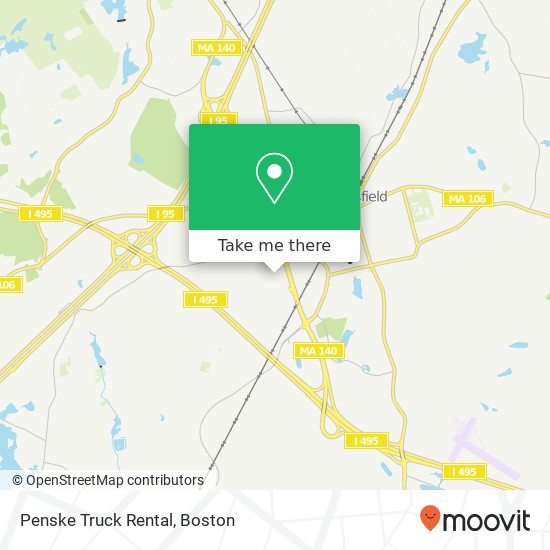 Penske Truck Rental map