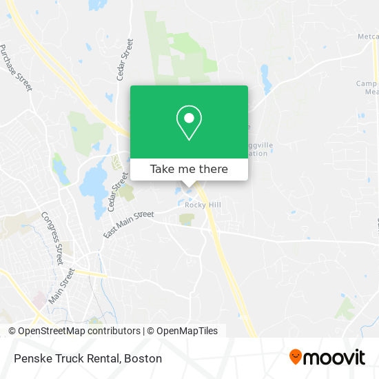 Penske Truck Rental map