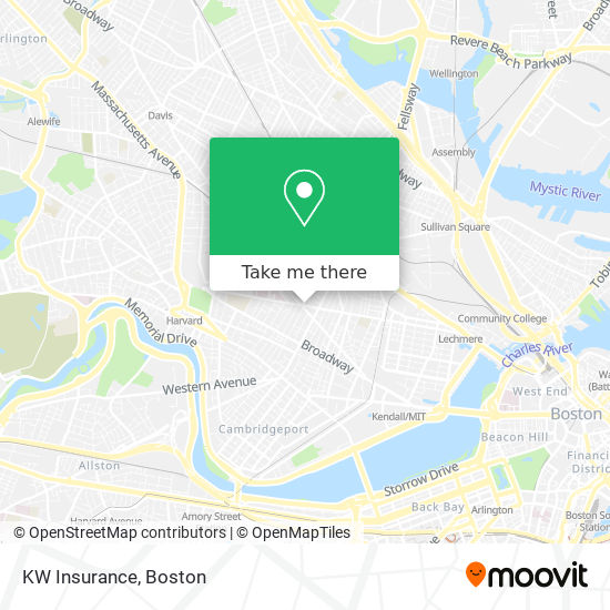 KW Insurance map