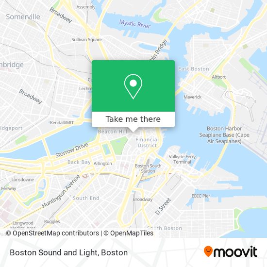 Mapa de Boston Sound and Light