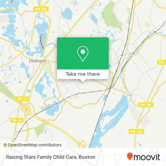 Mapa de Raising Stars Family Child Care
