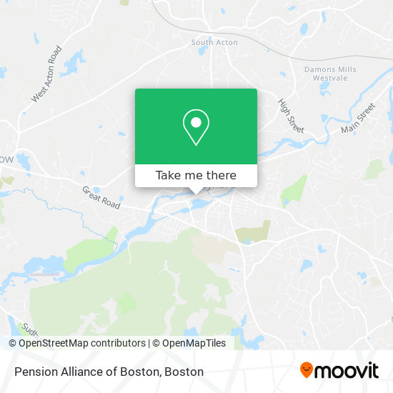 Mapa de Pension Alliance of Boston