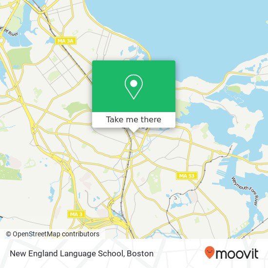 Mapa de New England Language School