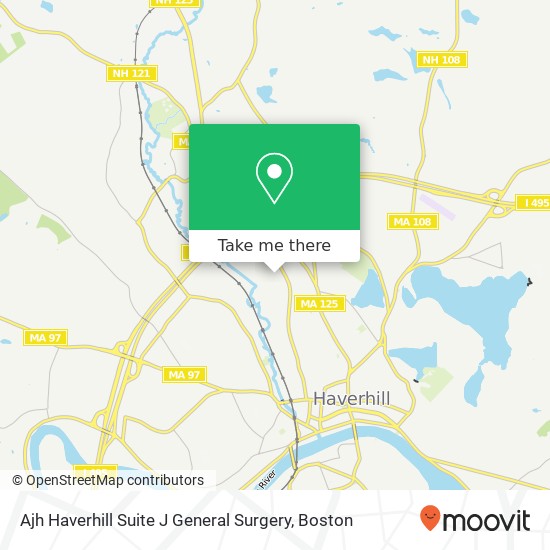 Mapa de Ajh Haverhill Suite J General Surgery