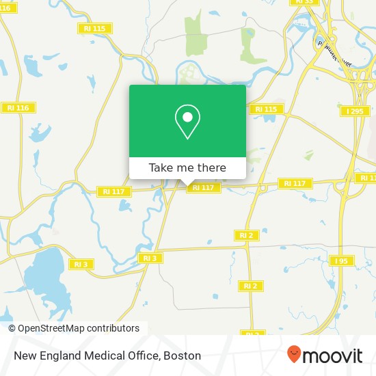 New England Medical Office map