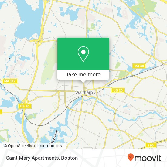 Mapa de Saint Mary Apartments