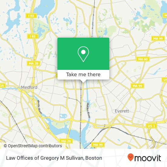 Law Offices of Gregory M Sullivan map