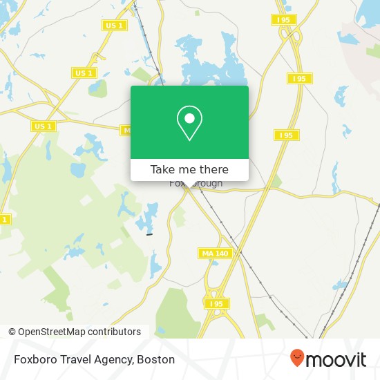 Foxboro Travel Agency map