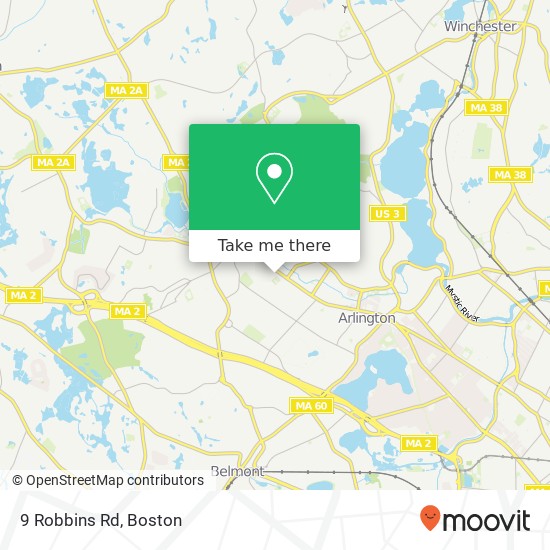 Mapa de 9 Robbins Rd