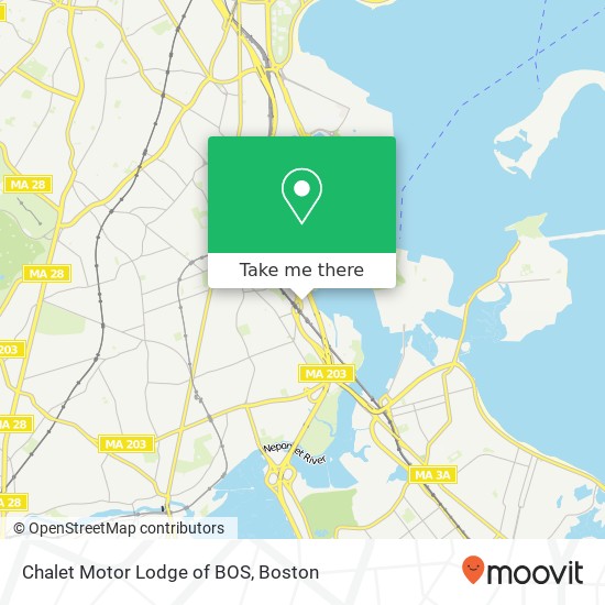 Chalet Motor Lodge of BOS map