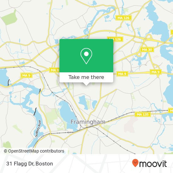 31 Flagg Dr map