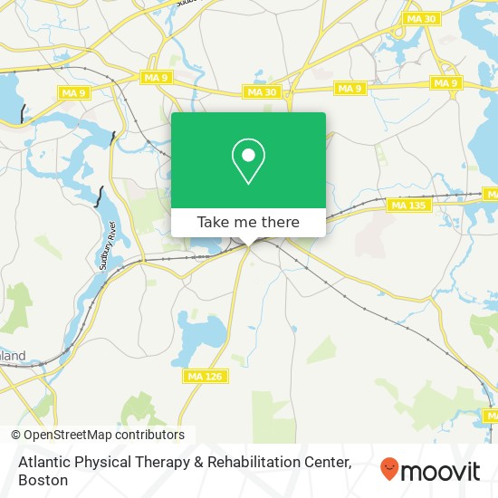 Atlantic Physical Therapy & Rehabilitation Center map