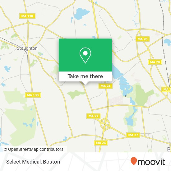 Select Medical map
