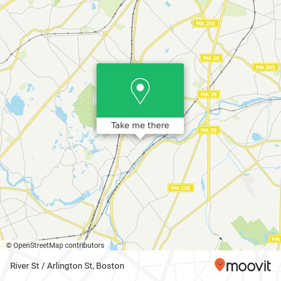 River St / Arlington St map