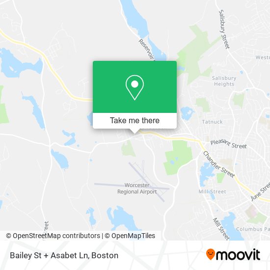 Bailey St + Asabet Ln map