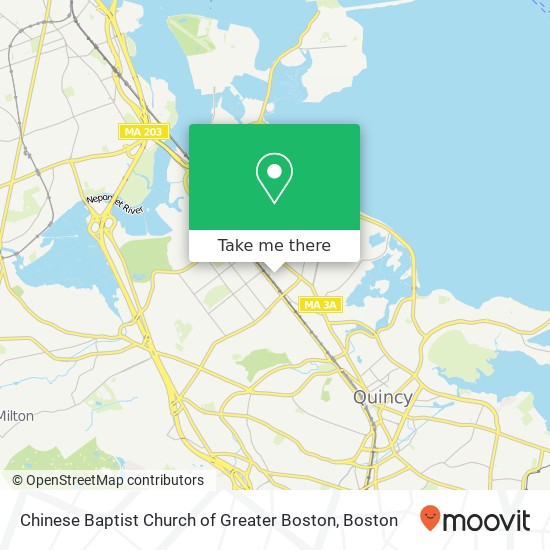Mapa de Chinese Baptist Church of Greater Boston