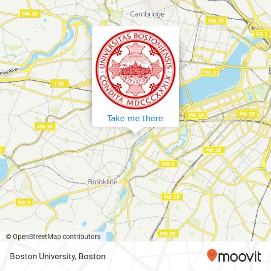 Mapa de Boston University