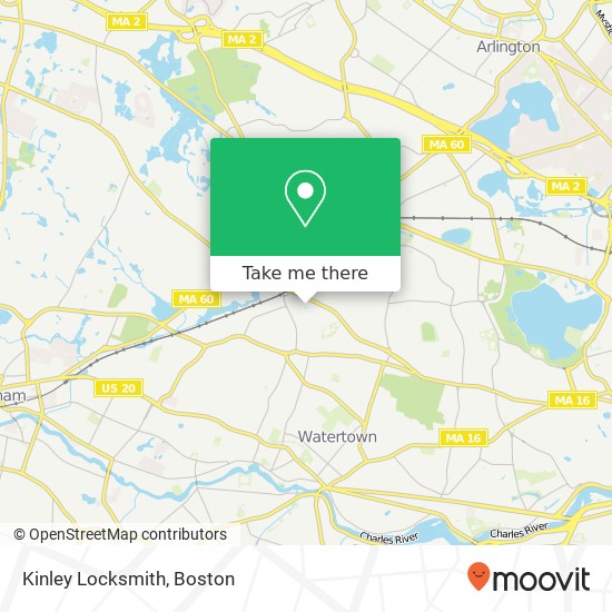 Kinley Locksmith map