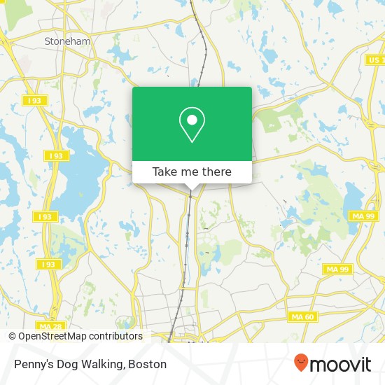 Mapa de Penny's Dog Walking