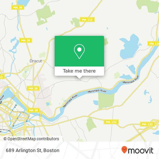 Mapa de 689 Arlington St
