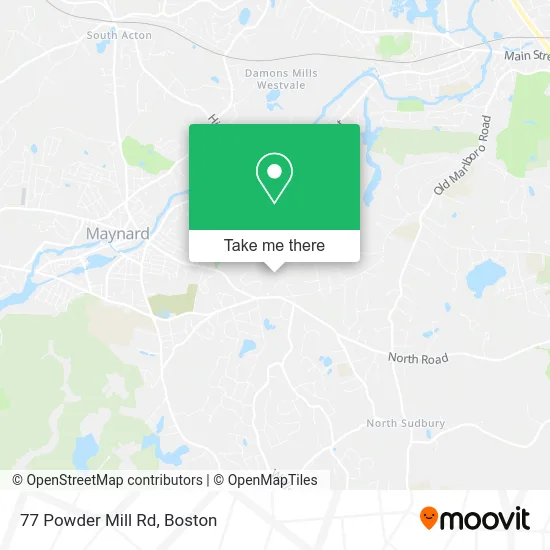 77 Powder Mill Rd map