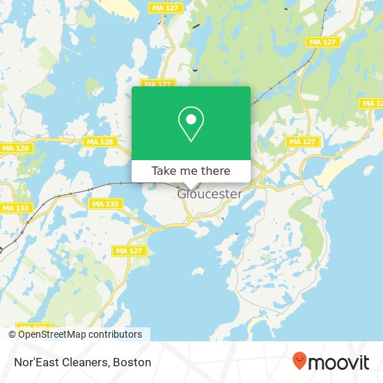 Nor'East Cleaners map