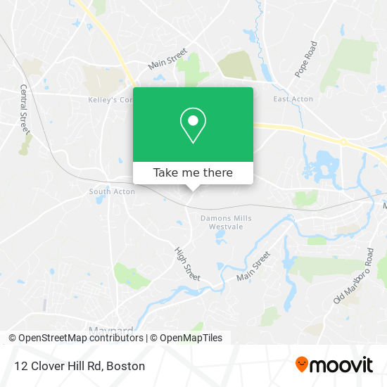 12 Clover Hill Rd map