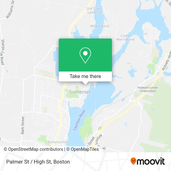 Palmer St / High St map