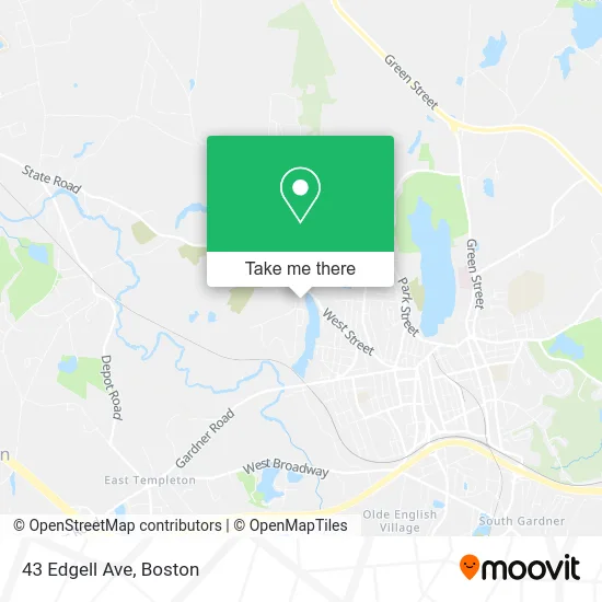 43 Edgell Ave map