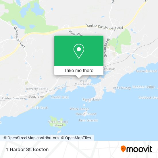 Mapa de 1 Harbor St