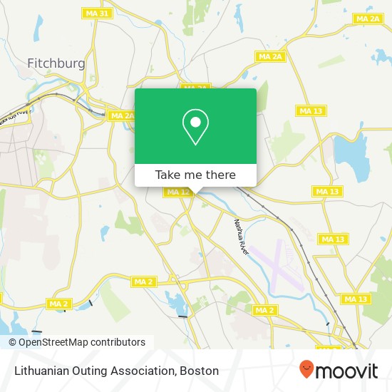 Lithuanian Outing Association map